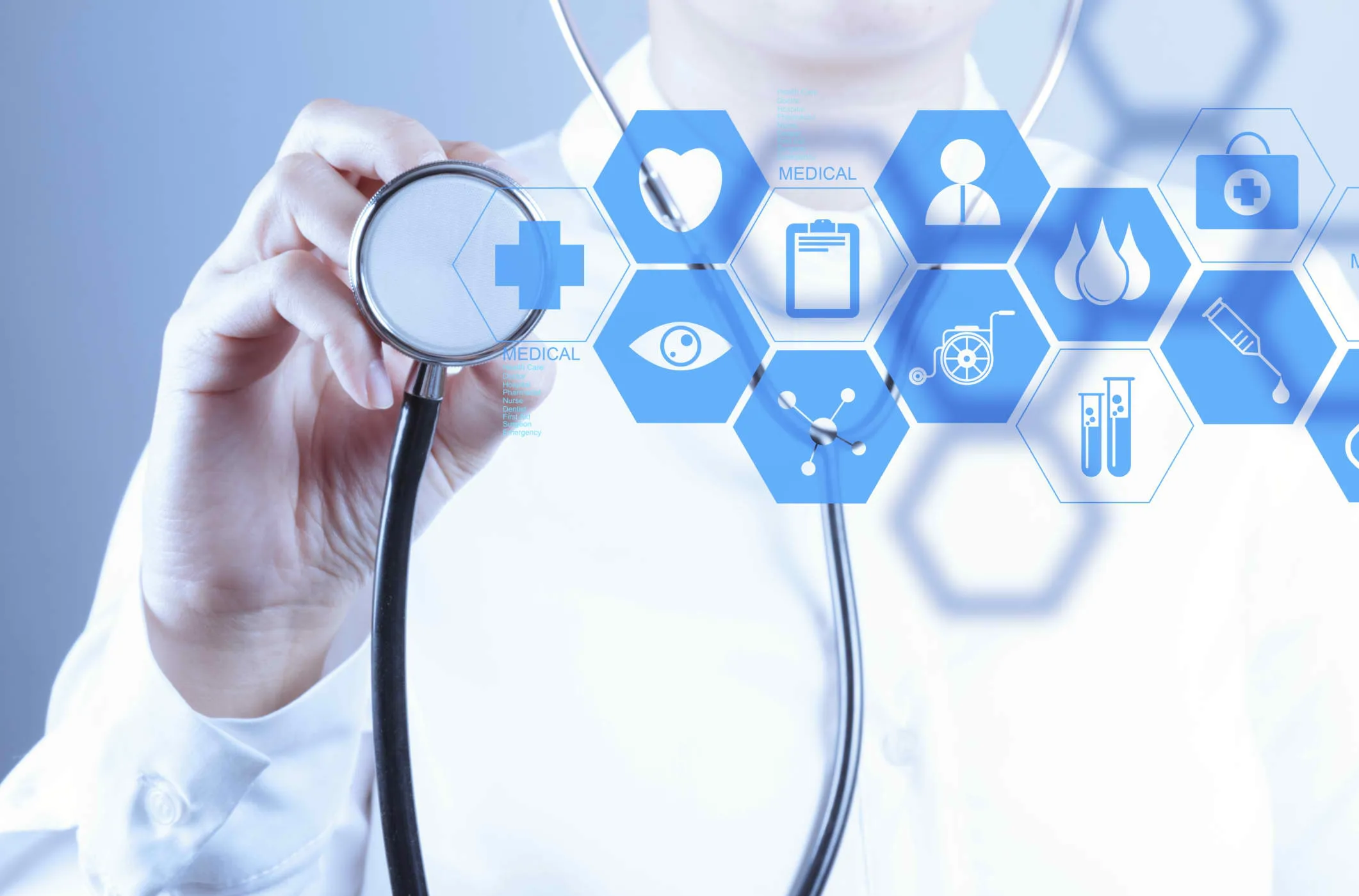 Healthcare Technology Molecular Structure - Advancing Healthcare Solutions